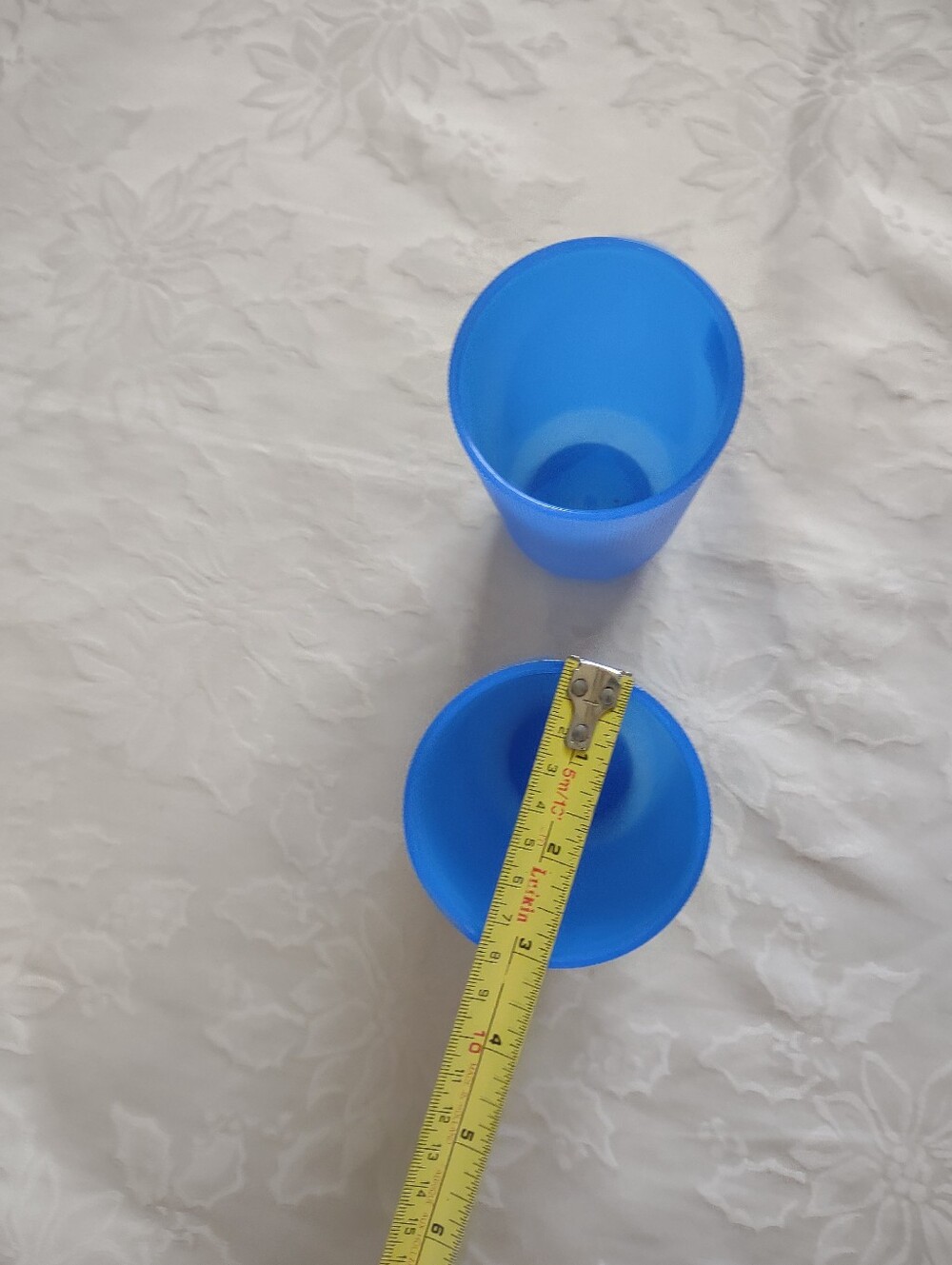 New 🆕 Rare Find Majestic Vintage Highball Blue Plastic Ribbed Vertical Stripes - Picture 4 of 7
